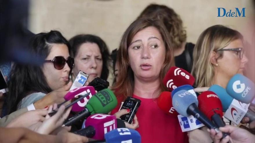 Declaraciones de Francina Armengol tras su audiencia con el Rey en la Almudaina