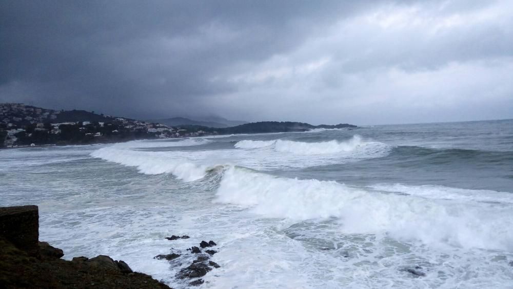 Llevantada a la costa de l'Alt Empordà 1-M