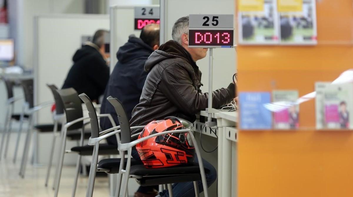 Oficina del Servei d’Ocupació de Catalunya (SOC) en Barcelona.