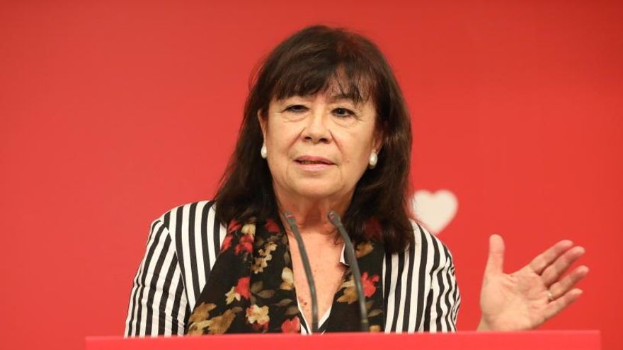 La presidenta del PSOE, Cristina Narbona.