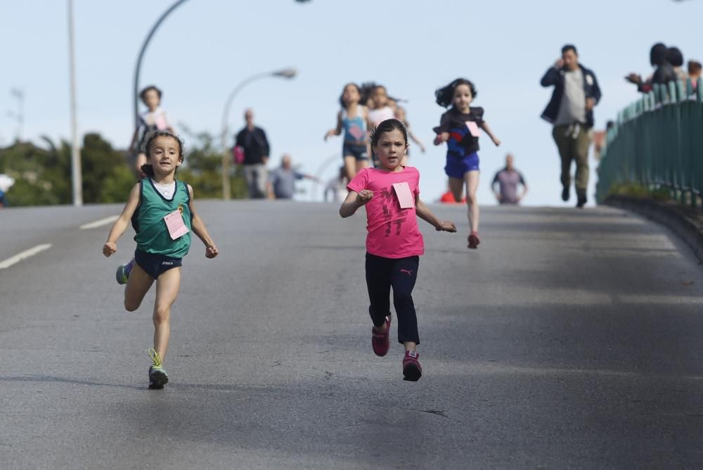 Participantes en el cross escolar de La Carriona.