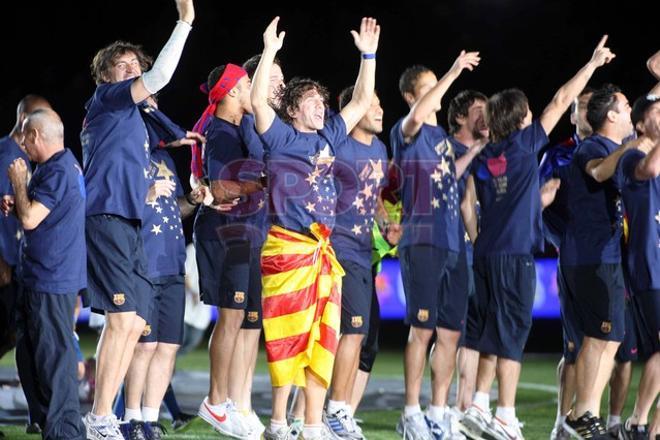 El Camp Nou acogió la fiesta de la Liga