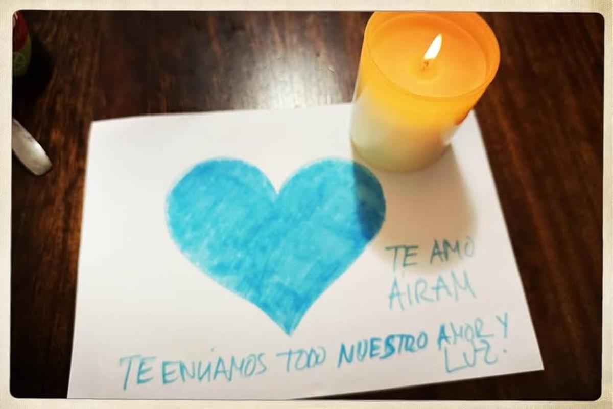 Mensaje de esperanza de la madre en redes sociales.
