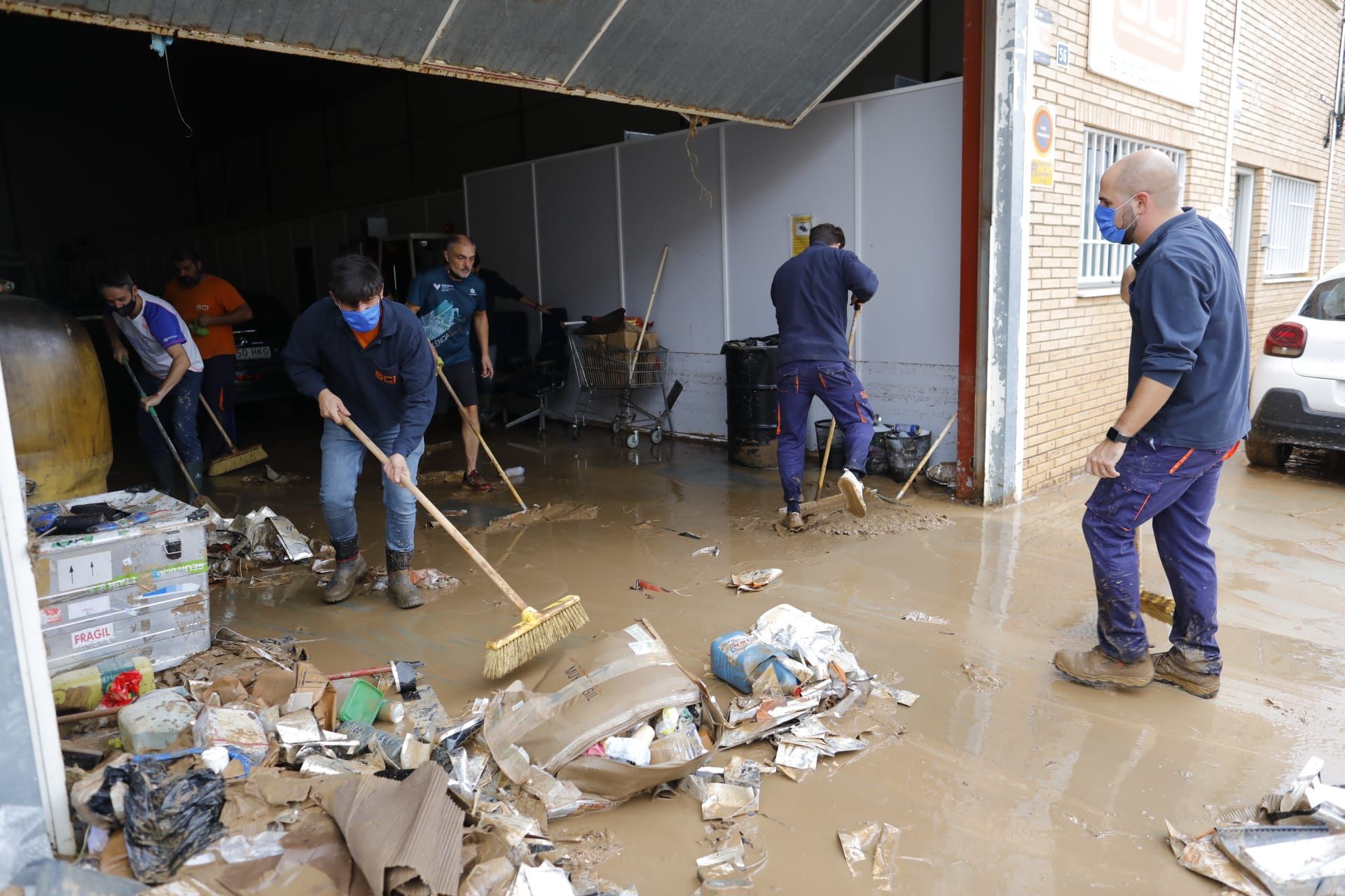 Daños en el polígono Vereda Sud de Beniparell