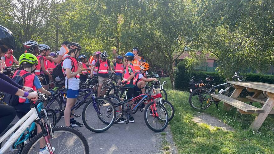 Escolares del colegio Fozaneldi que participaron en la actividad.