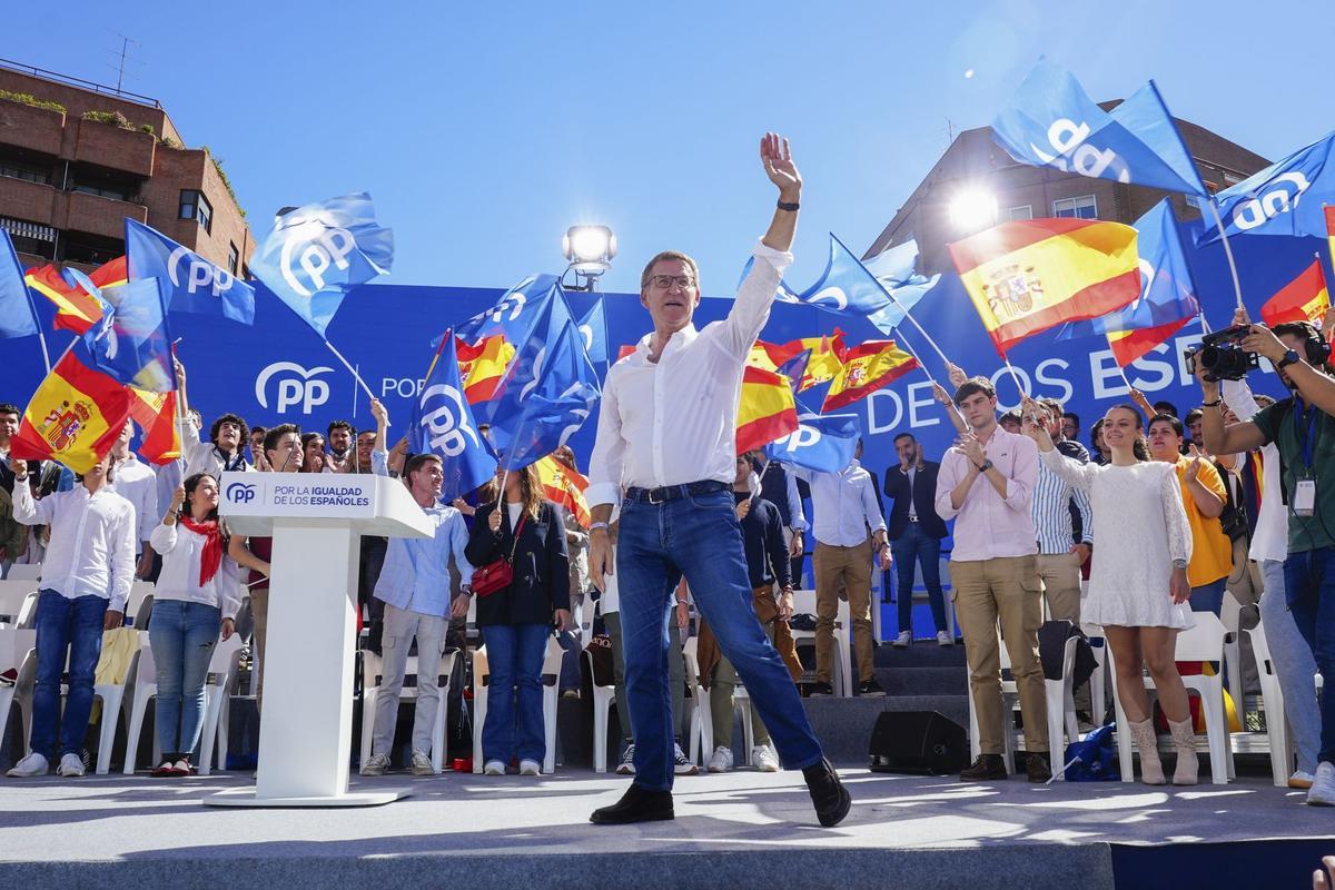 Manifestación del PP contra la amnistía en Madrid