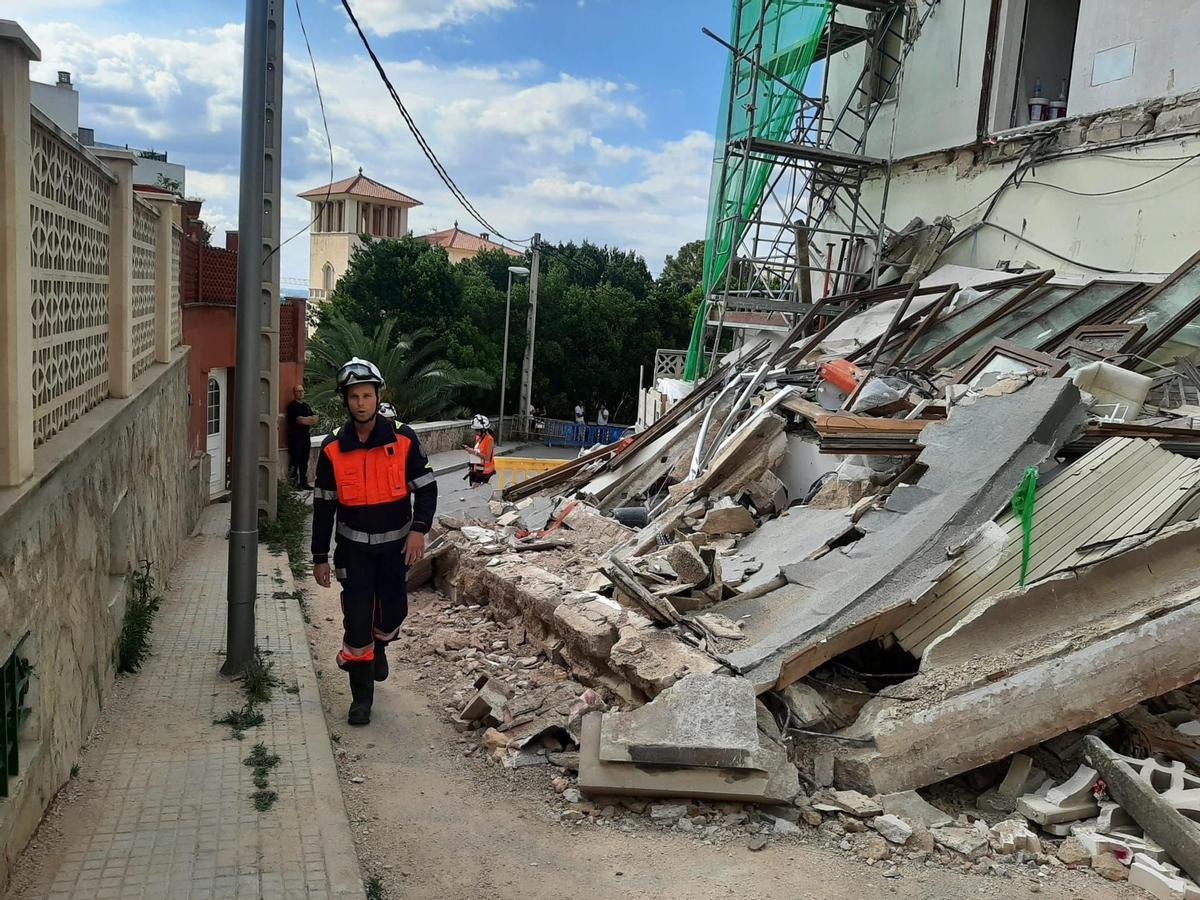 Derrumbe en Palma.