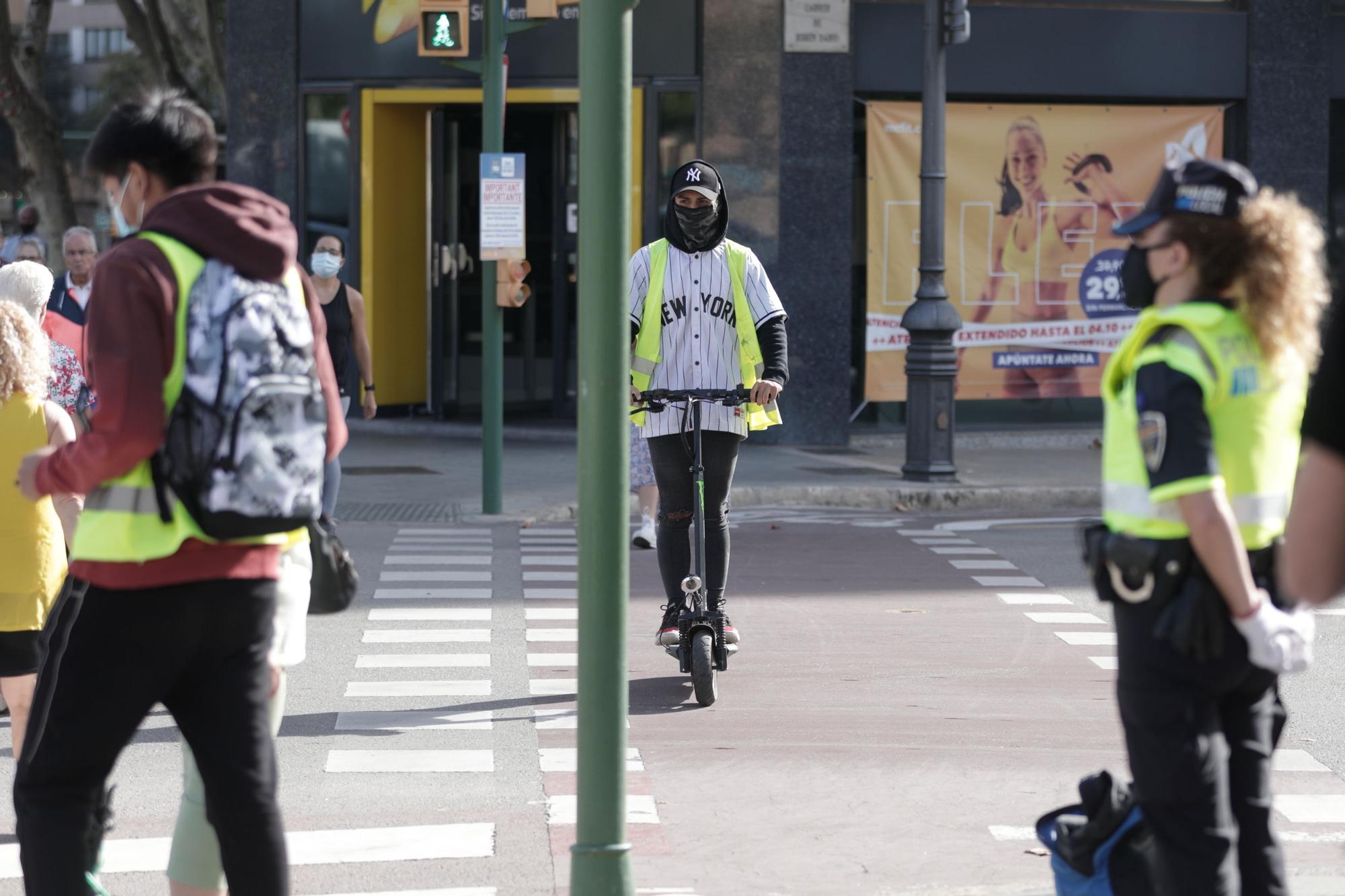 Control de alcoholemia a patinetes en Palma: Siete multas en una hora y media