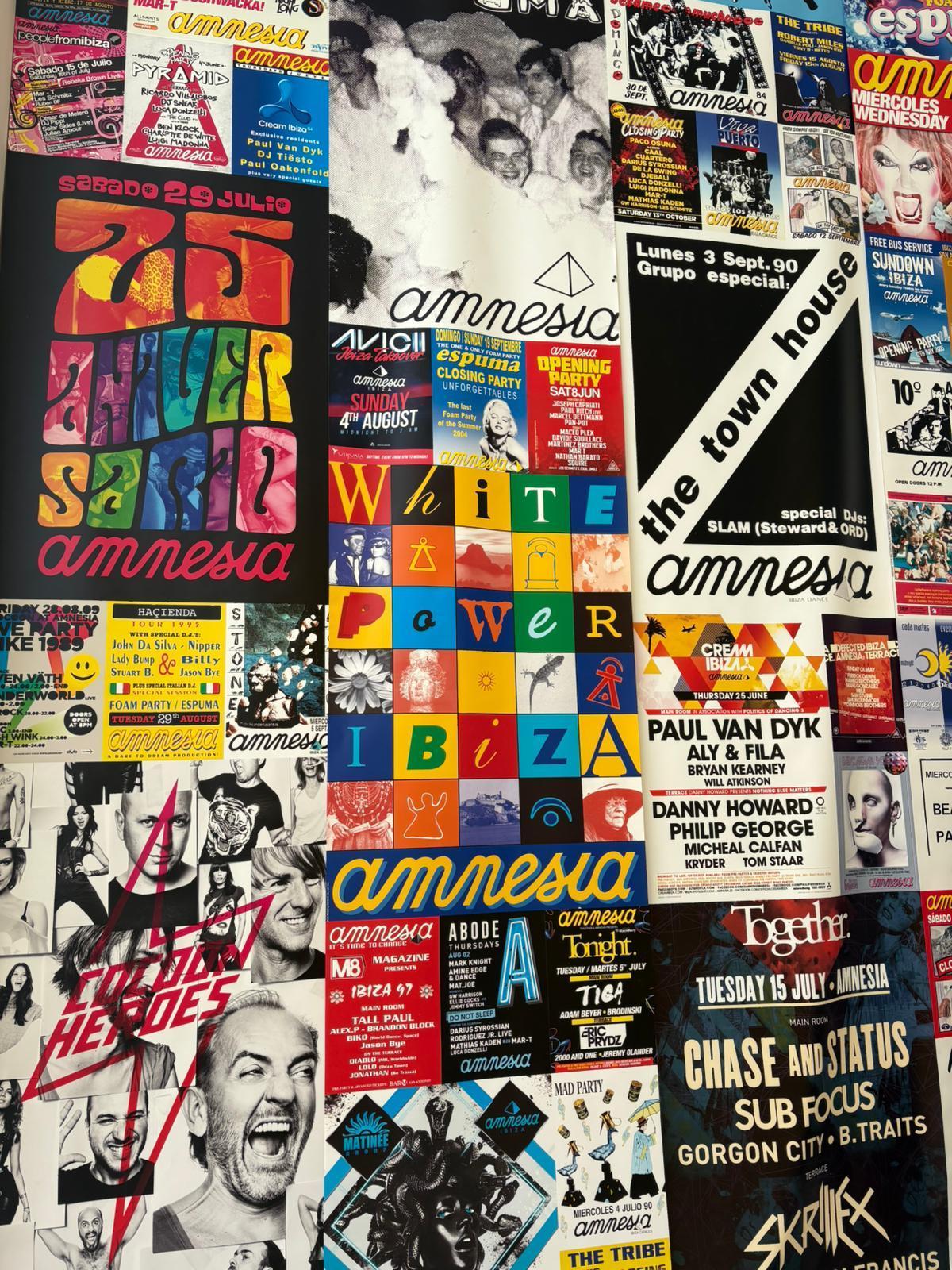 Carteles de la exposición ‘50 Years, 50 Memories’.