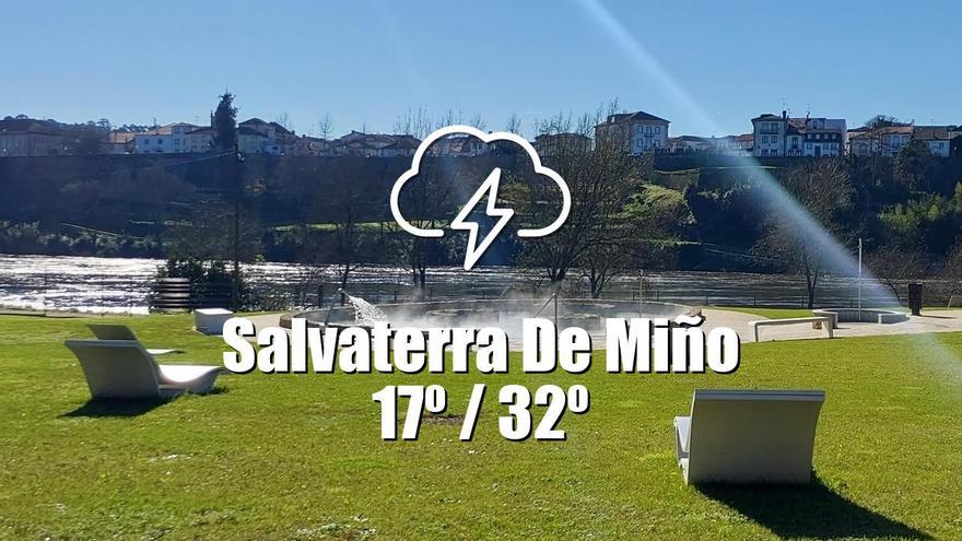 El tiempo en Salvaterra de Miño: previsión meteorológica para hoy, jueves 27 de junio