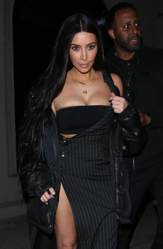 El apretado escote de Kim Kardashian