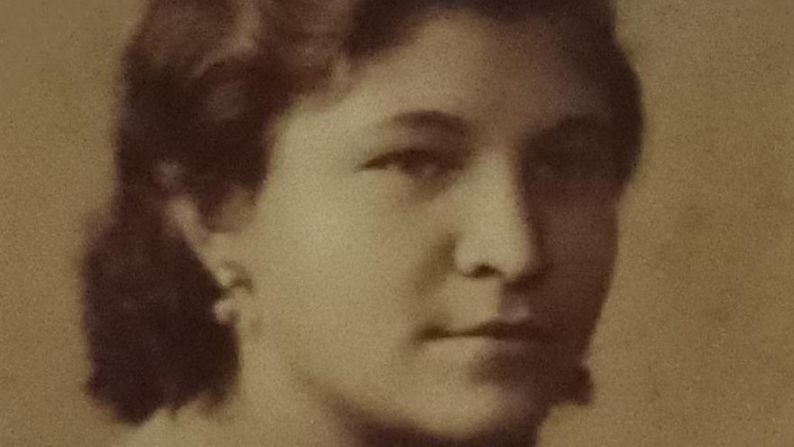 Carmen Carratalà Ortí, “La Jauma”, de jove.