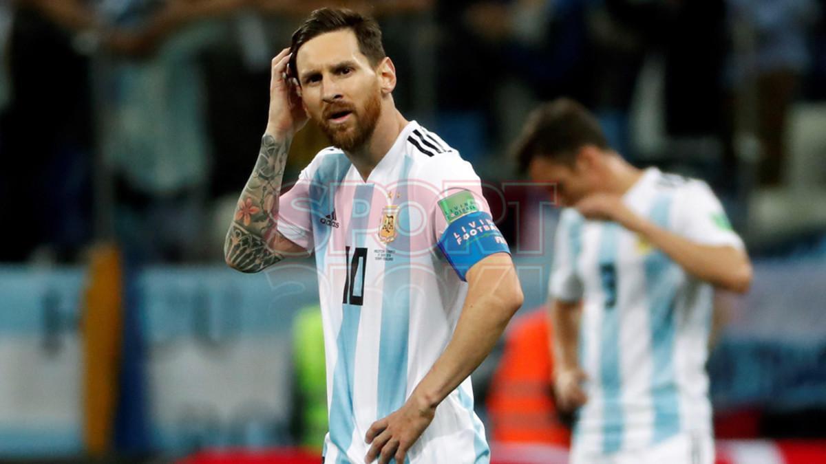 Las imágenes de Messi contra Croacia