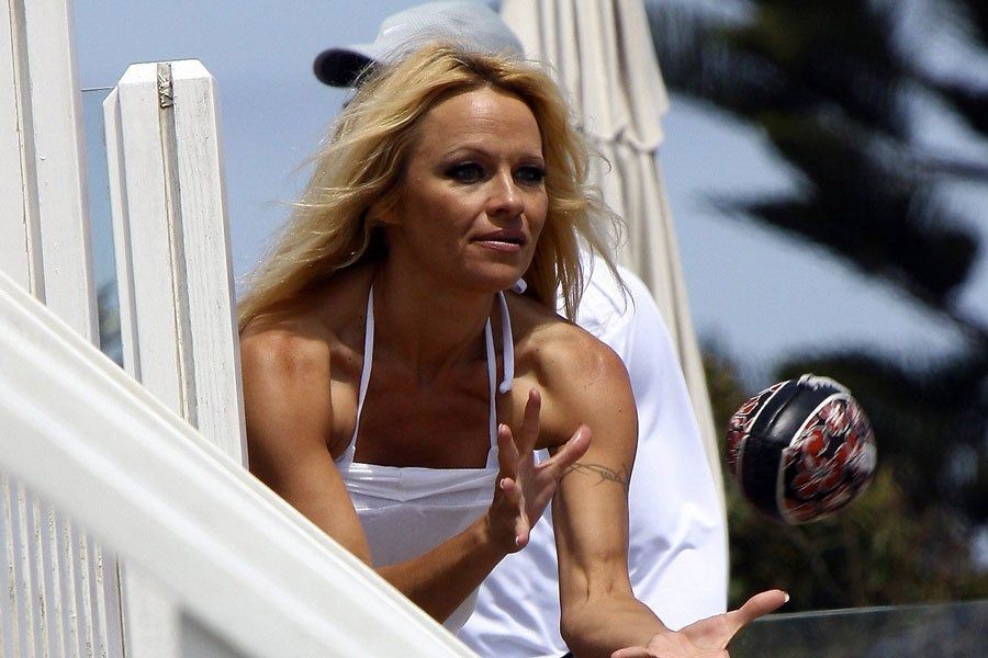 Pamela Anderson sin maquillaje