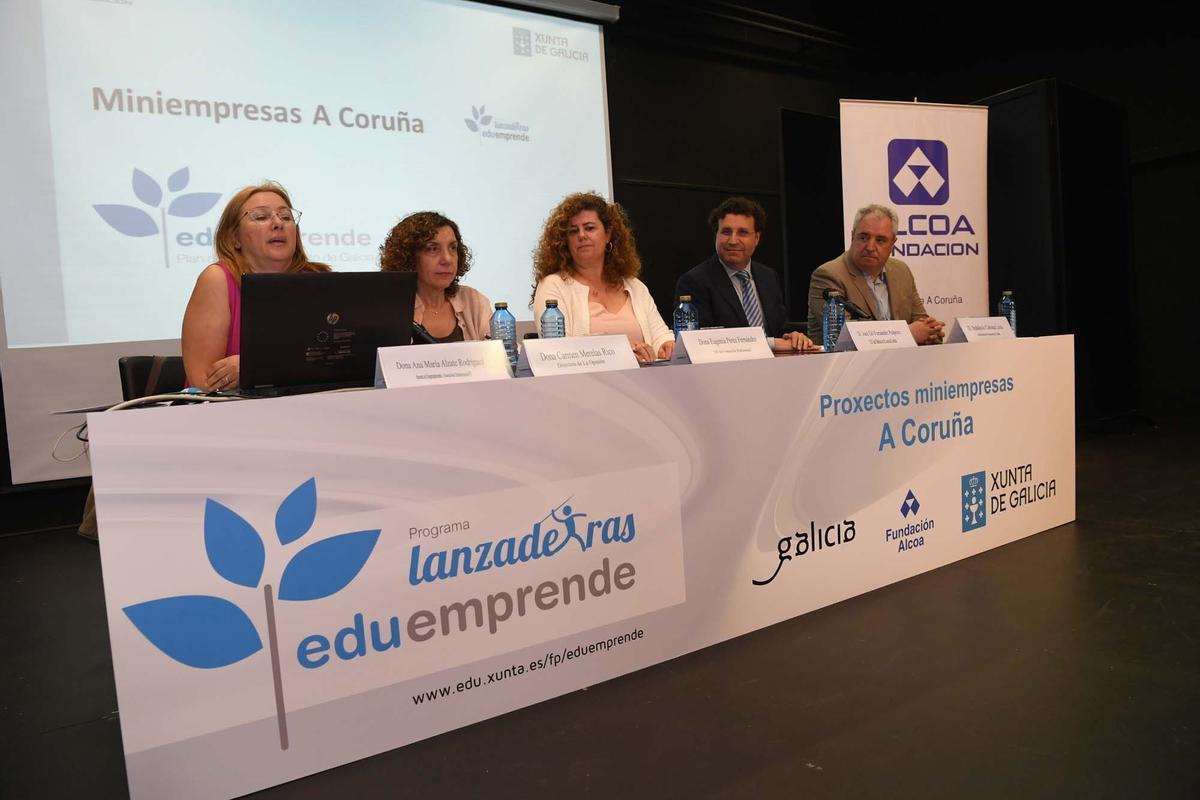 Indalecio Cabana, en un acto