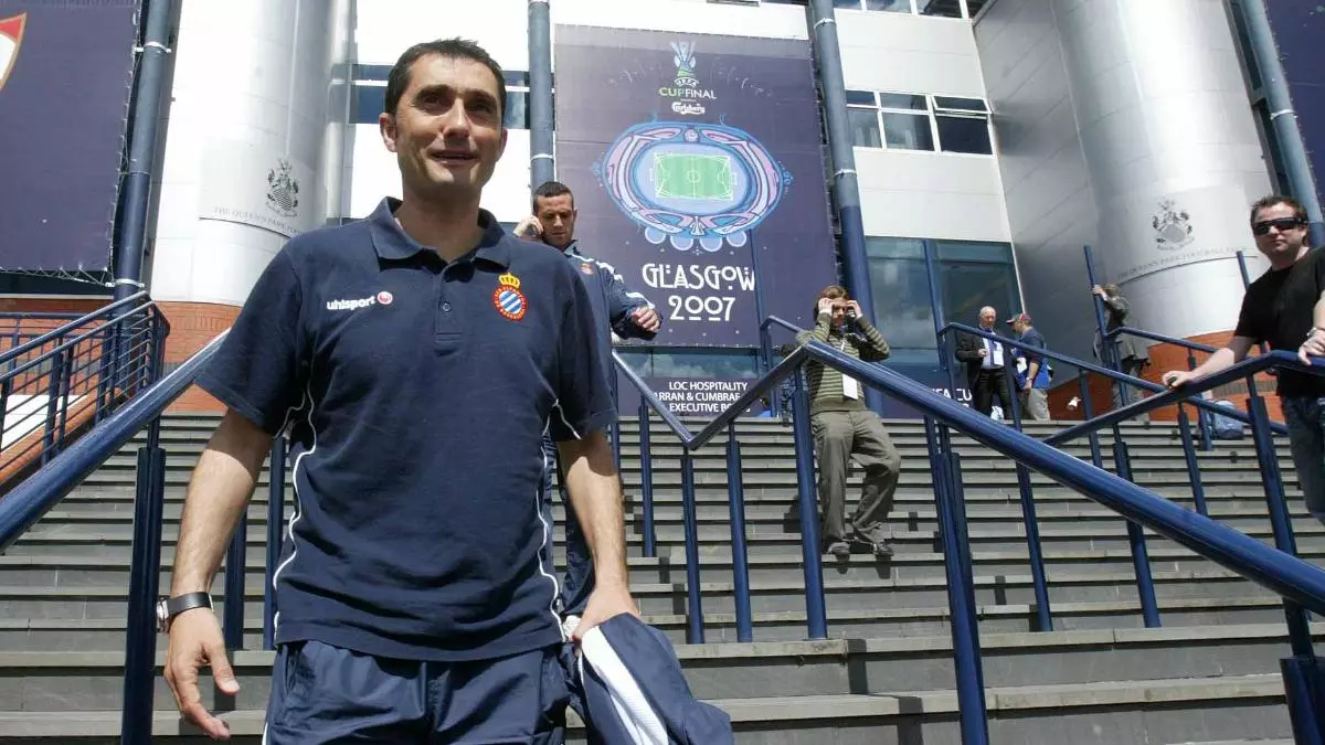 Valverde regresa a Glasgow 18 a?os despu谷s de perder la UEFA con el Espanyol