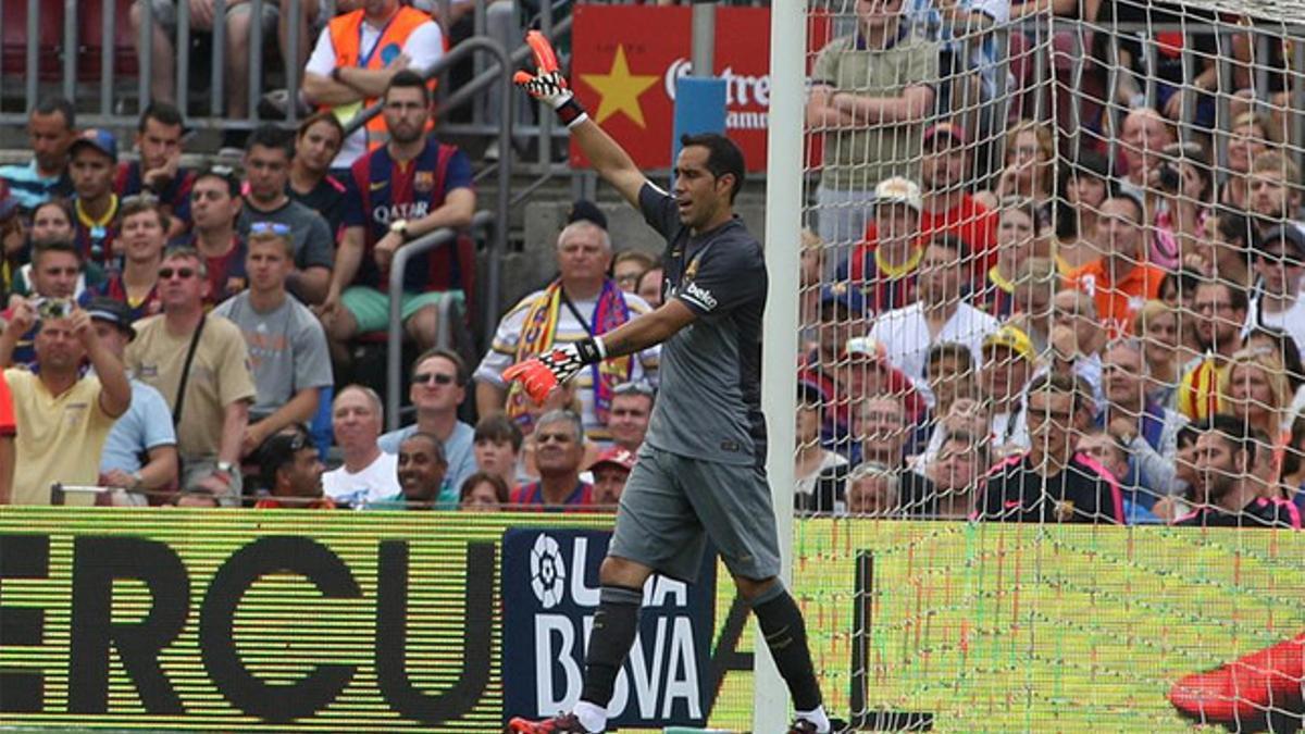 Bravo y Ter Stegen todavía no han recogido ningún balón al fondo de las mallas