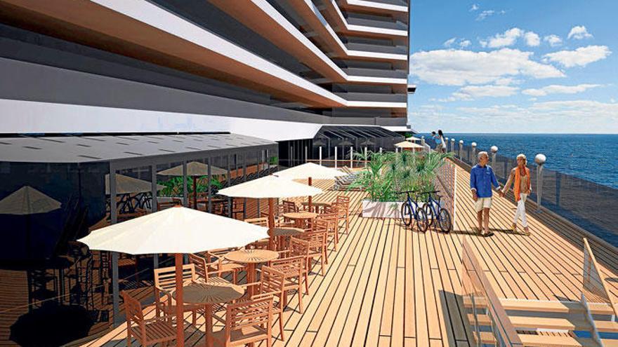 Luftig: an Deck der „MSC Seaside?.