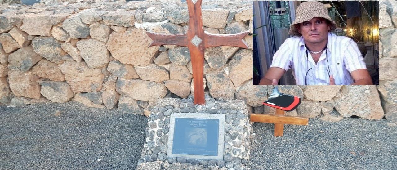 Emotivo homenaje en Costa Teguise al motorista fallecido Arturo Rivas Lorenzo