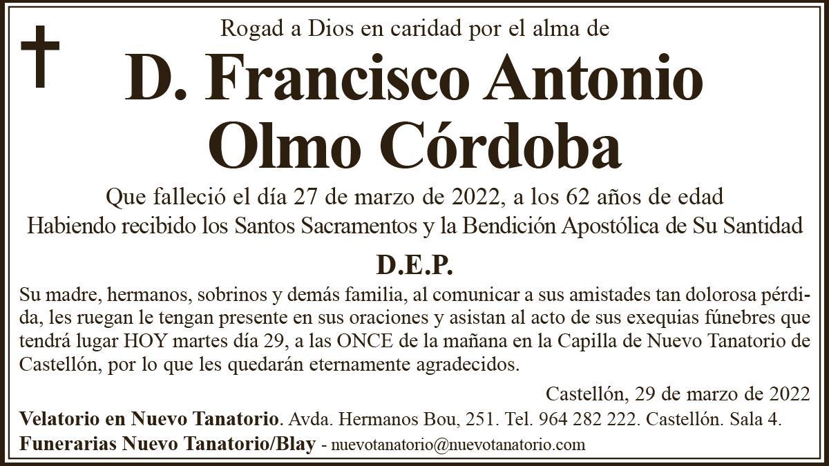 D. Francisco Antonio Olmo Córdoba