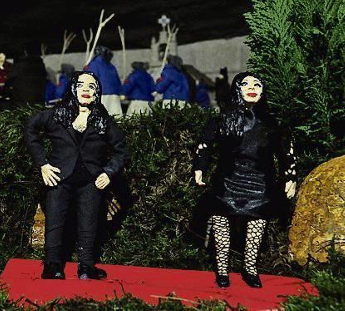 El belén de Valga desata pasiones