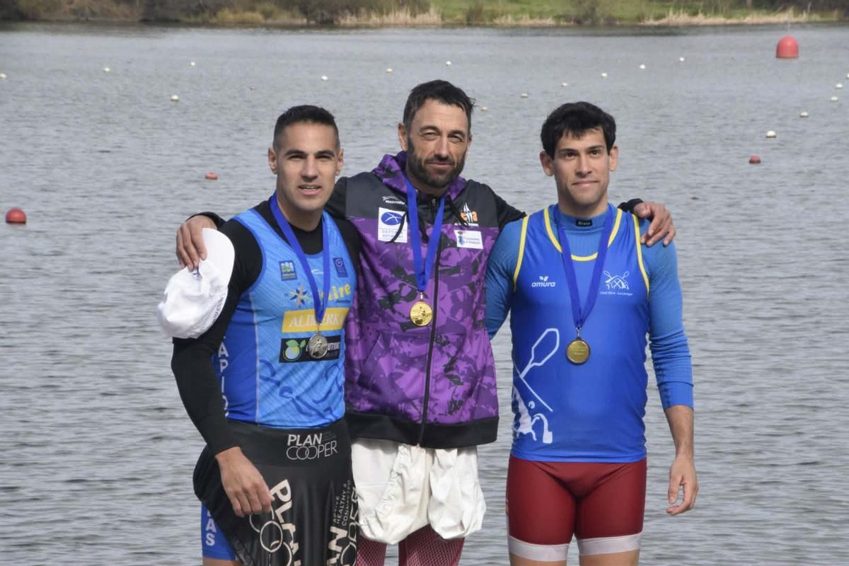 De izquierda a derecha, Javi López, Walter Bouzán y Alberto Plaza