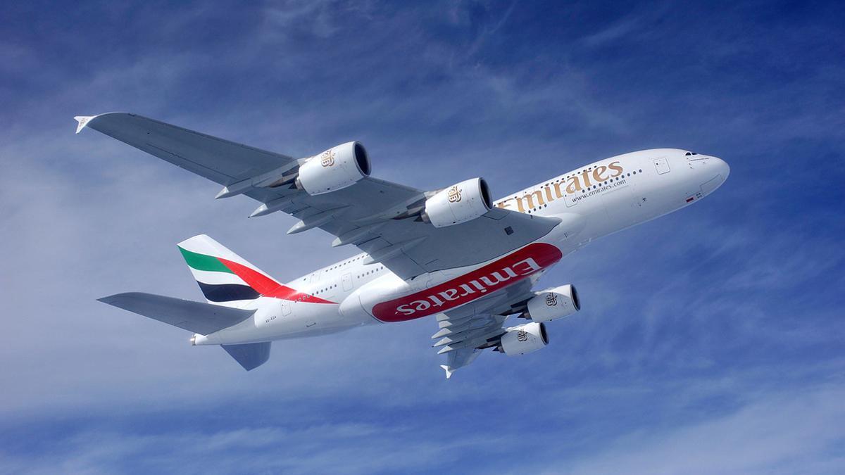El A380 de Emirates.
