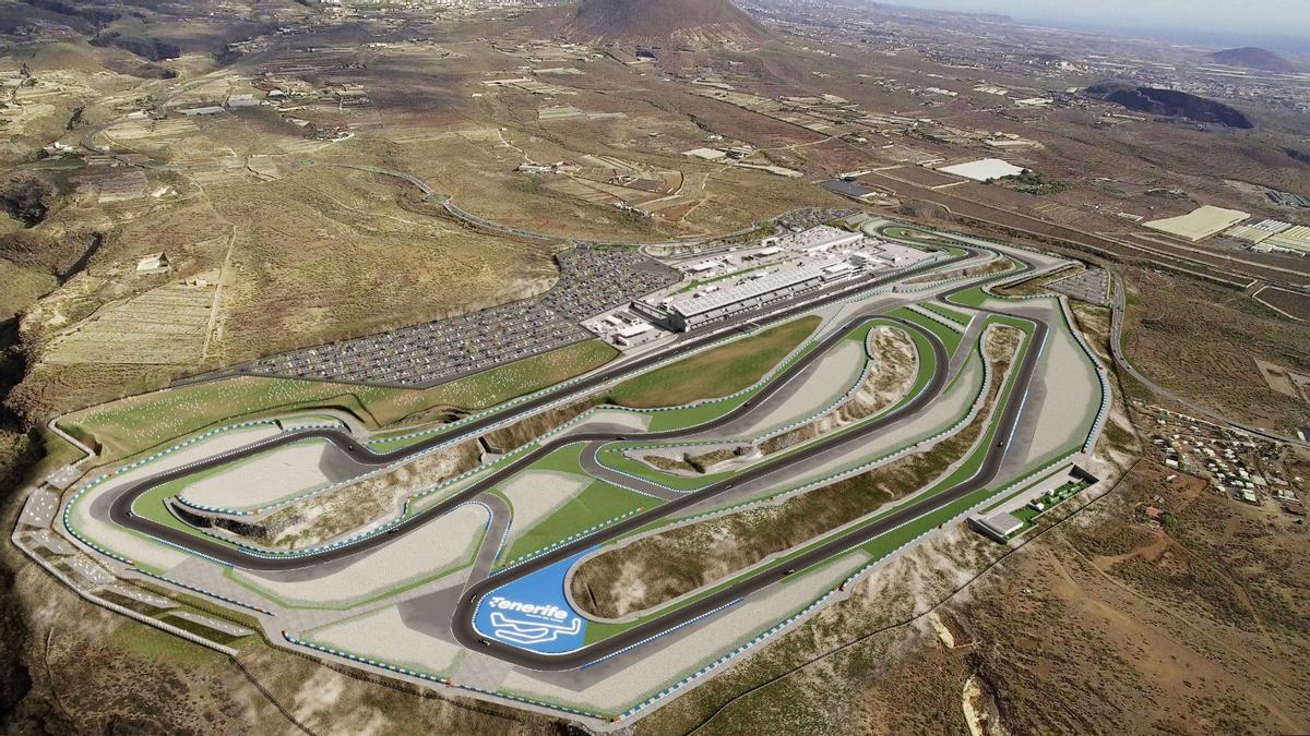 Infografía en la que se muestra cómo será el futuro Circuito del Motor de Tenerife.