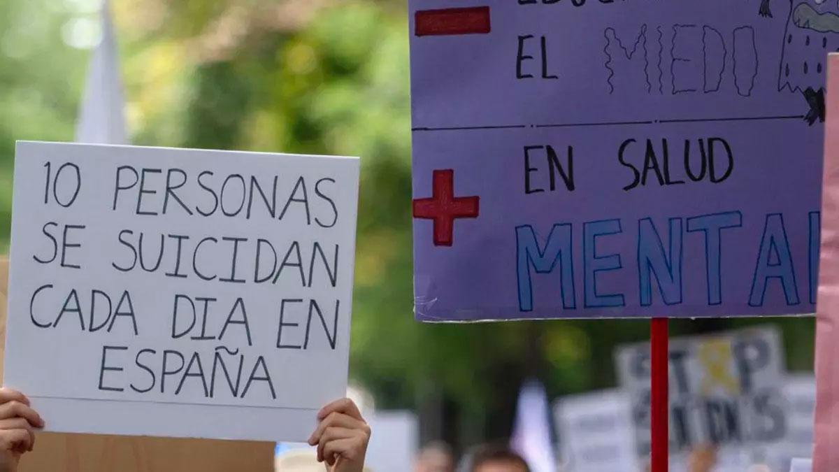 Una manifestación por la salud mental.