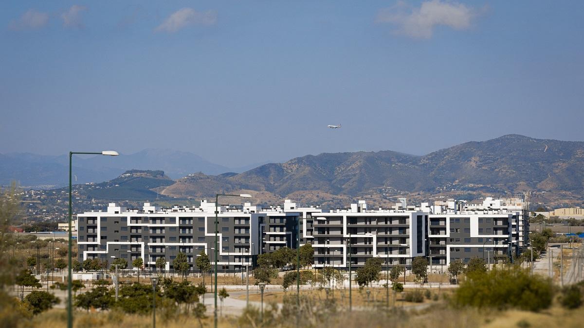 Una imagen proyectada de las VPO en la parcela R11, en el proyecto 'Distrito Universidad' de Lagoom Living en Málaga.