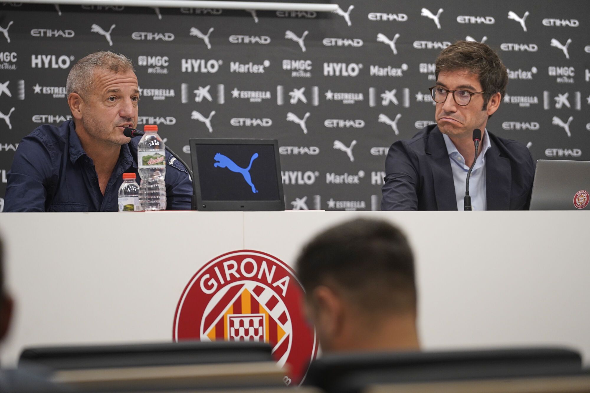 Girona Montilivi roda Nacho Mas-Bagà - CEO en Girona Futbol Club quique Cárcel director esportiu