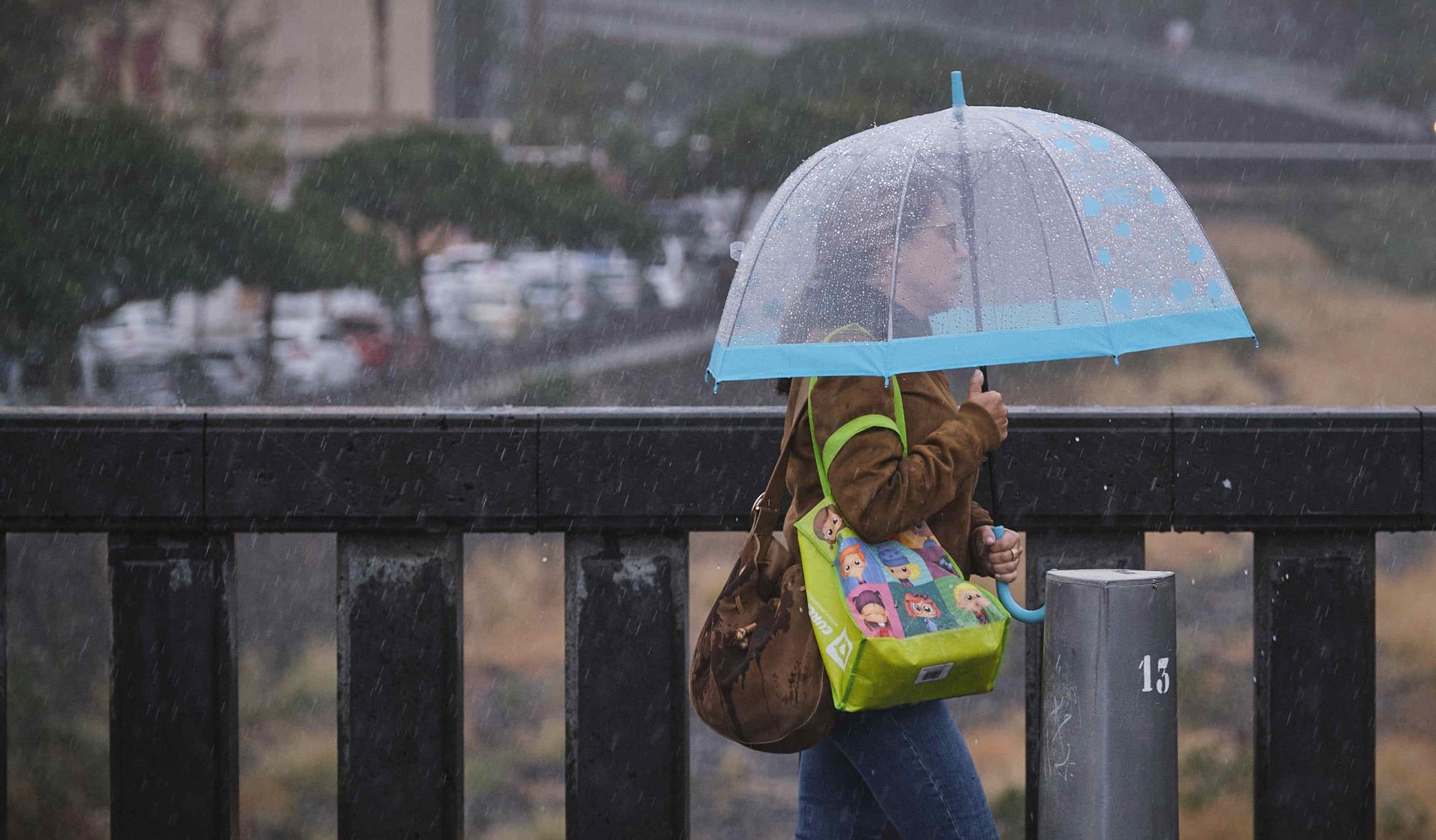 Temporal de lluvias en Tenerife