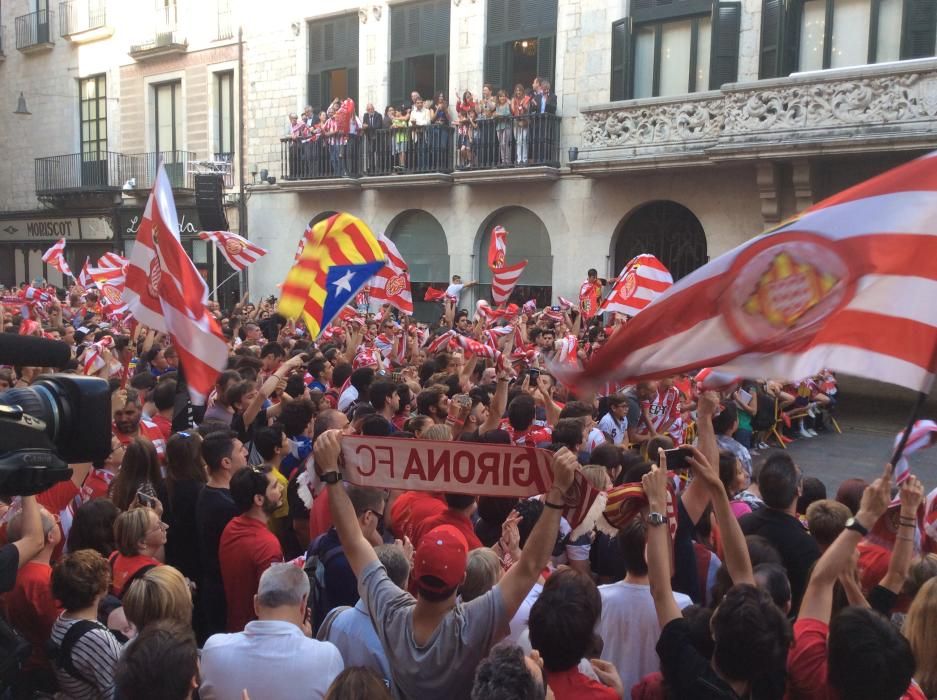 Rua de celebració de l'ascens del Girona