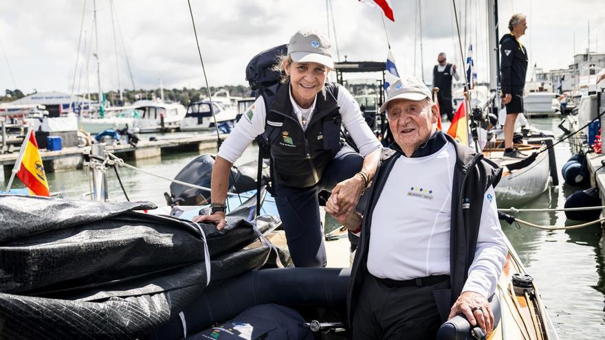 Juan Carlos I se encuentra en Reino Unido para participar en el mundial de vela con el ‘Bribón’