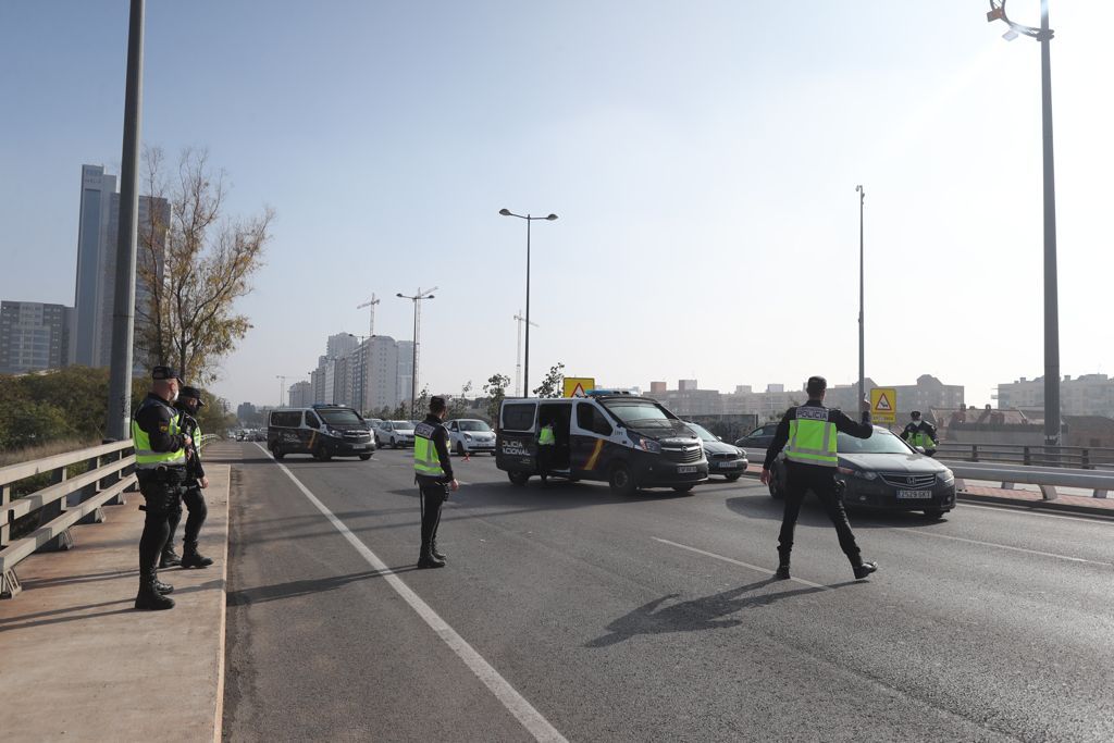 Controles en el cuarto cierre perimetral de la ciudad de València