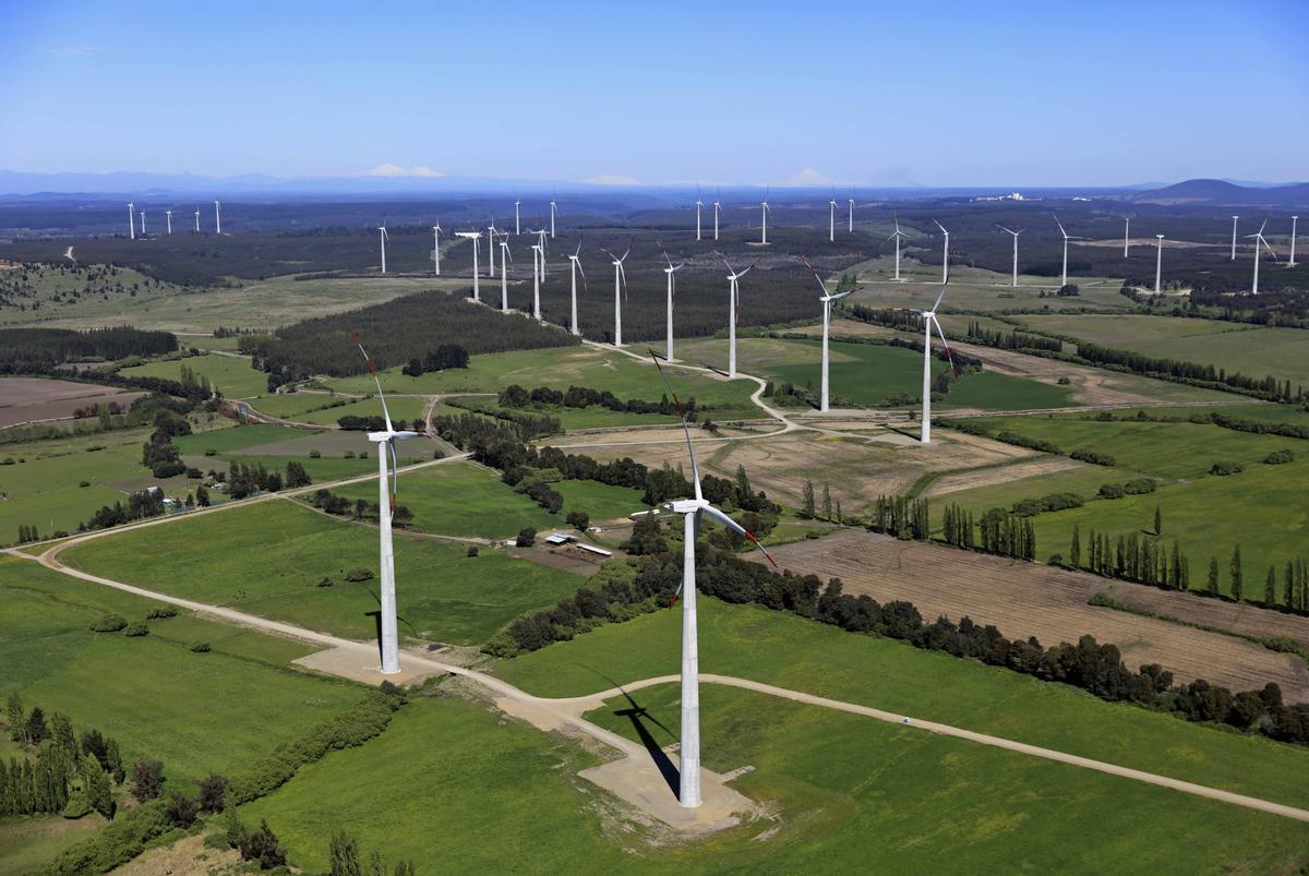 Parque eólico Acciona energía. 