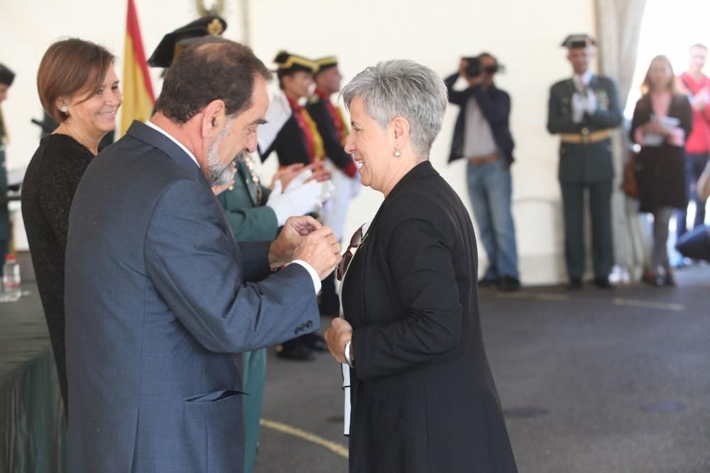 Actos del Día de la Hispanidad en la comandancia de la Guardia Civil de Gijón