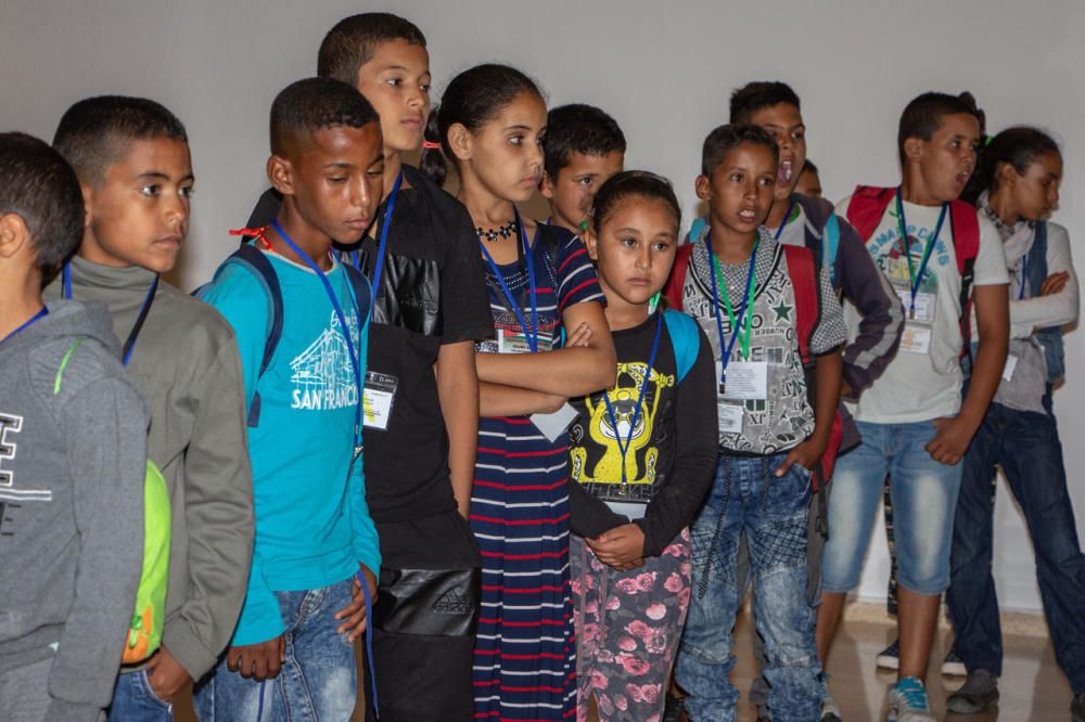 Llegada de los niños saharauis que pasarán las vacaciones en Baleares