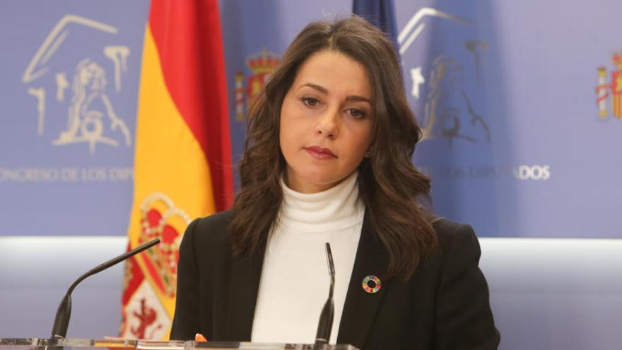 La portavoz de Cs en el Congreso, Inés Arrimadas.