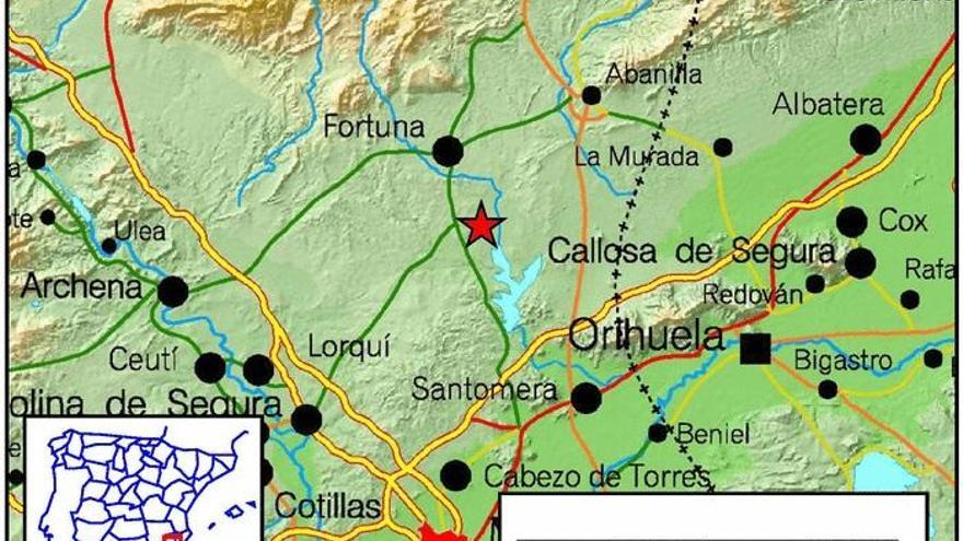 Un terremoto se deja notar en Fortuna