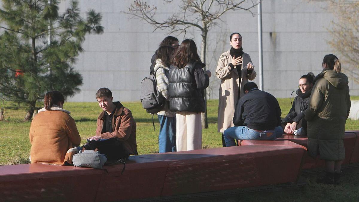 Alumnado del campus de Ourense.