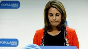 Arantza Quiroga anuncia la seva dimissió com a presidenta del PP del País Basc.