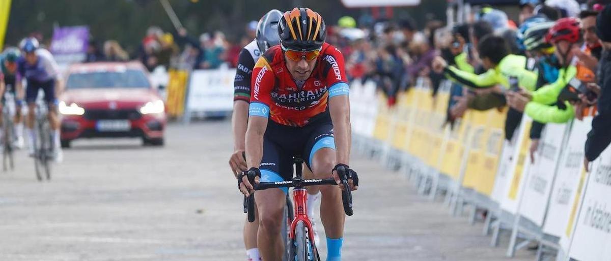 Mikel Landa, en la cuarta posición de la segunda etapa de la Volta.