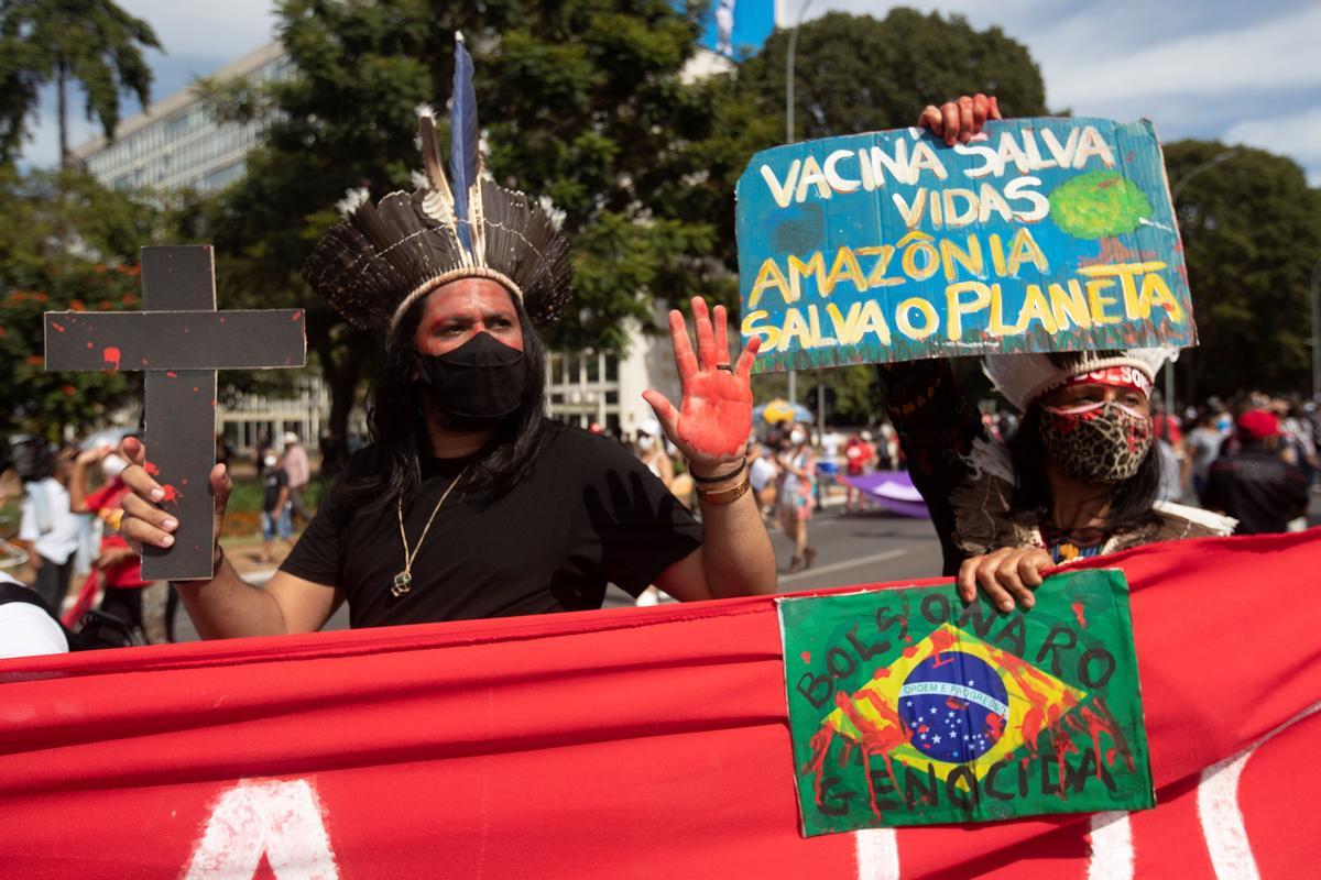 Protestas contra Bolsonaro en Brasil