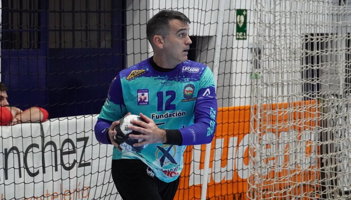 Álvaro de Hita, en un partido de la presente temporada.