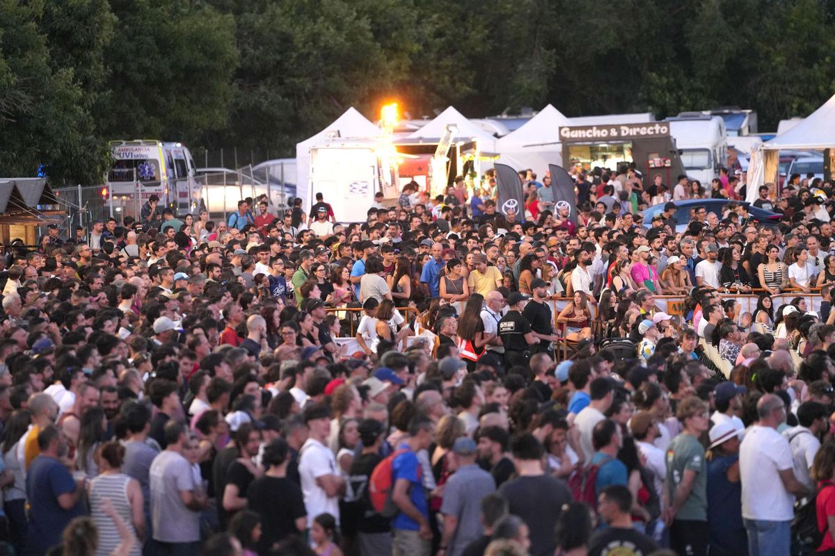 Ambiente en la Copa del Mundo de Escalada, en Alcobendas