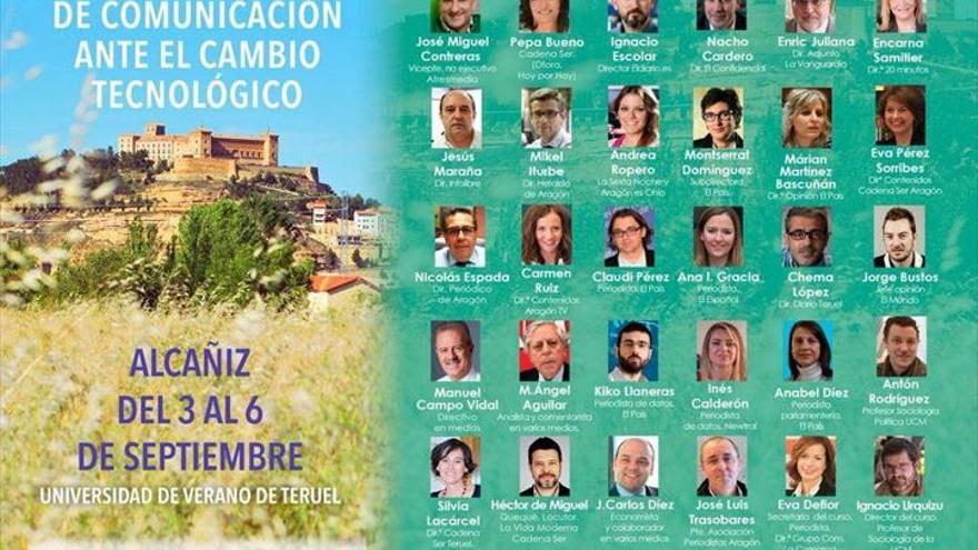 Periodistas analizan el futuro de la profesión en Alcañiz