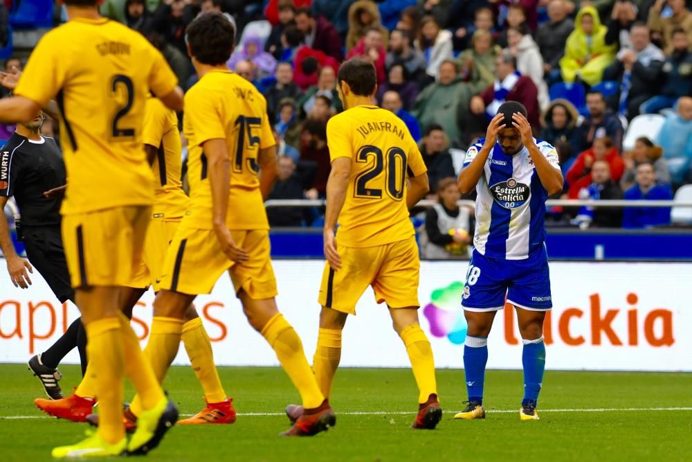 El Dépor cae en el descuento ante el Atlético