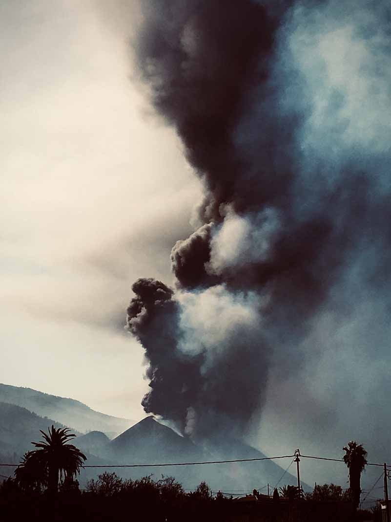 Imágenes del volcán de La palma