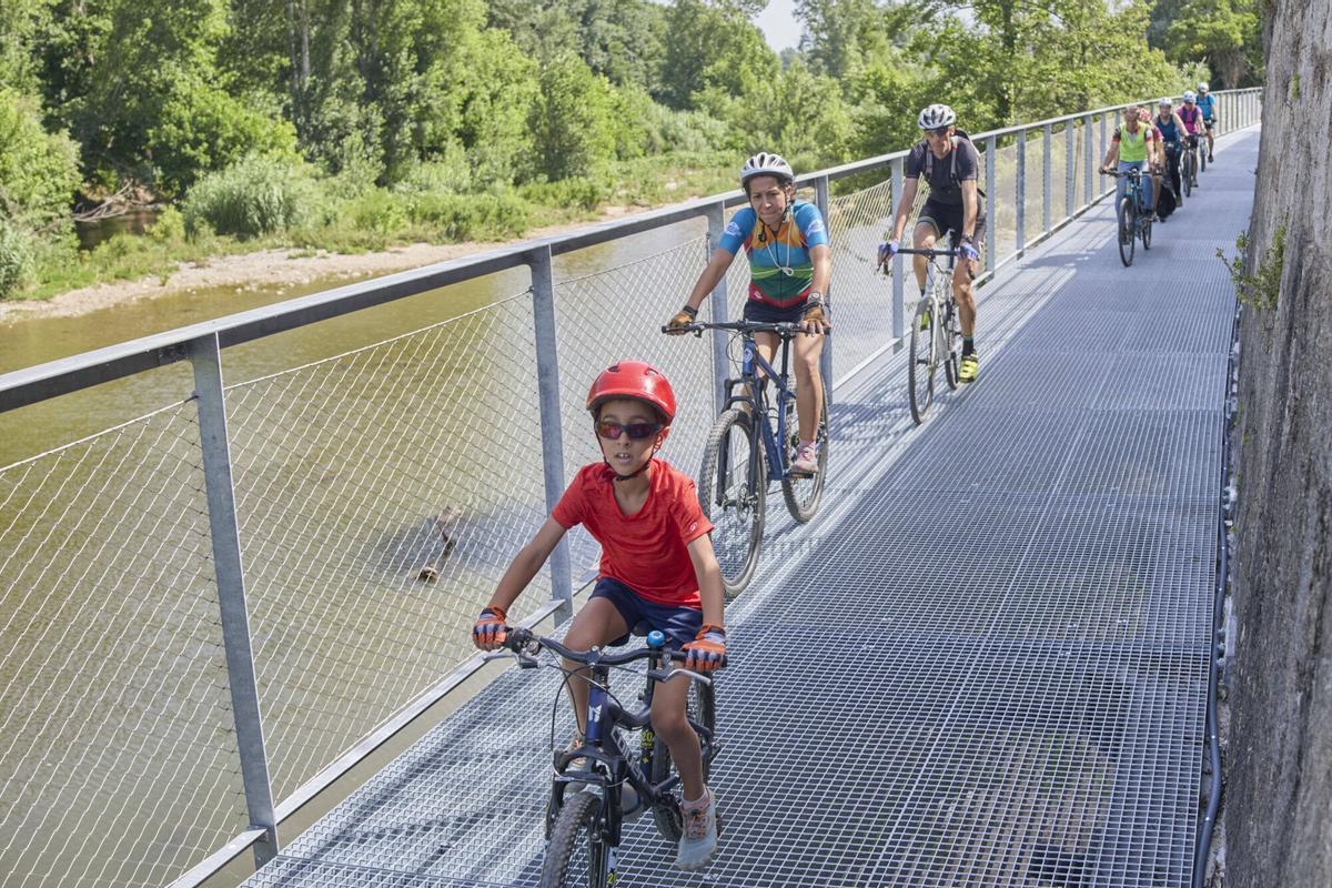 Les imatges de la nova via ciclista Girona - Celrà